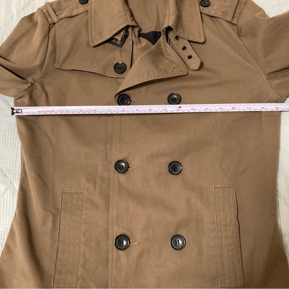 Projek Raw Jacket Coat Men’s Brown Size M Double Breasted Outdoor Winter Travel - Picture 14 of 15